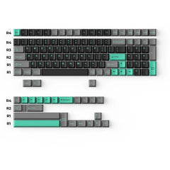 Cherry Profile Double-Shot PBT Full Set Keycaps - Hacker Mint