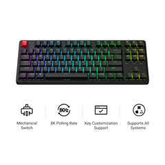 Keychron C3 Pro 8K QMK Wired Custom Mechanical Keyboard