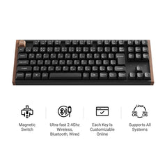 Keychron K8 HE Wireless Magnetic Switch Custom Keyboard (Japan JIS Layout)