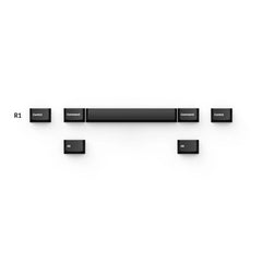 Cherry Profile Double-Shot PBT Full Set Keycaps - White on Black - Wob