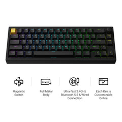 Lemokey P2 HE Wireless Magnetic Switch Custom Gaming Keyboard
