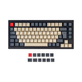ISO & ANSI Q1 & Q1 Pro & Q2 & Q2 Pro & V1 & V2 & K2 & K2 Pro OEM Dye-Sub PBT Keycap Set - Carbon
