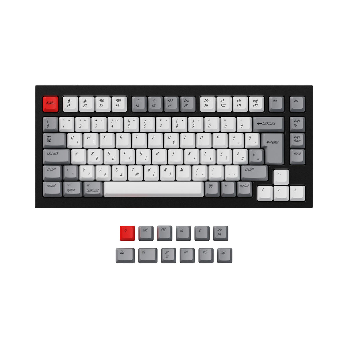 ISO & ANSI Q1 & Q1 Pro & Q2 & Q2 Pro & V1 & V2 & K2 & K2 Pro OEM Dye-Sub PBT Keycap Set - Retro