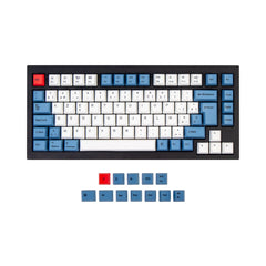 ISO & ANSI Q1 & Q1 Pro & Q2 & Q2 Pro & V1 & V2 & K2 & K2 Pro OEM Dye-Sub PBT Keycap Set - Blue