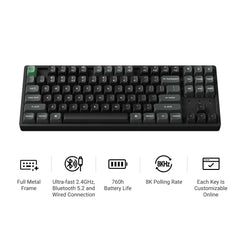 Keychron K8 Ultra 8K Wireless Custom Mechanical Keyboard