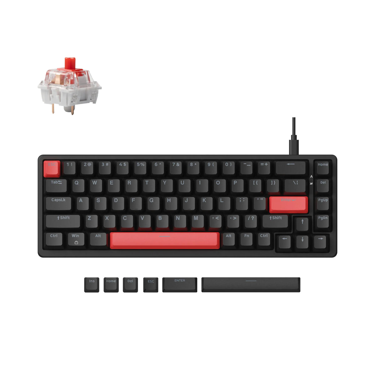 Lemokey X6 QMK Wired Mechanical Keyboard