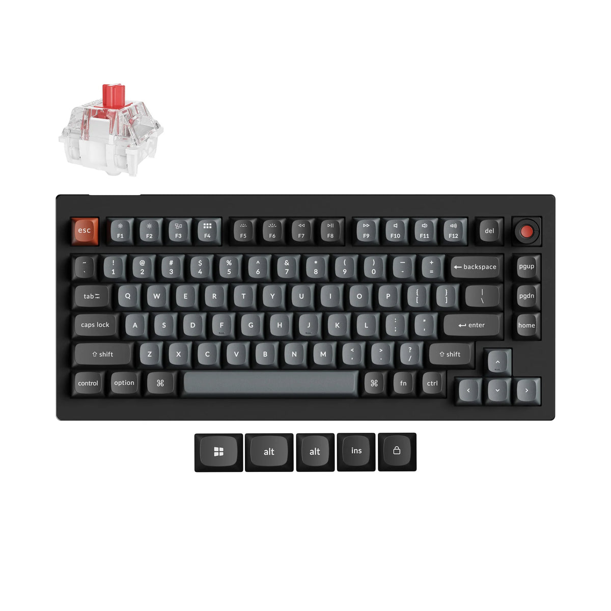 Keychron V1 8K QMK Wired Custom Mechanical Keyboard