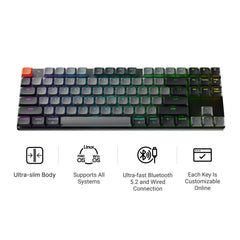 Keychron K1 QMK Wireless Mechanical Keyboard (Version 6)