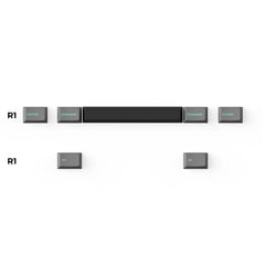 Cherry Profile Double-Shot PBT Full Set Keycaps - Hacker Mint